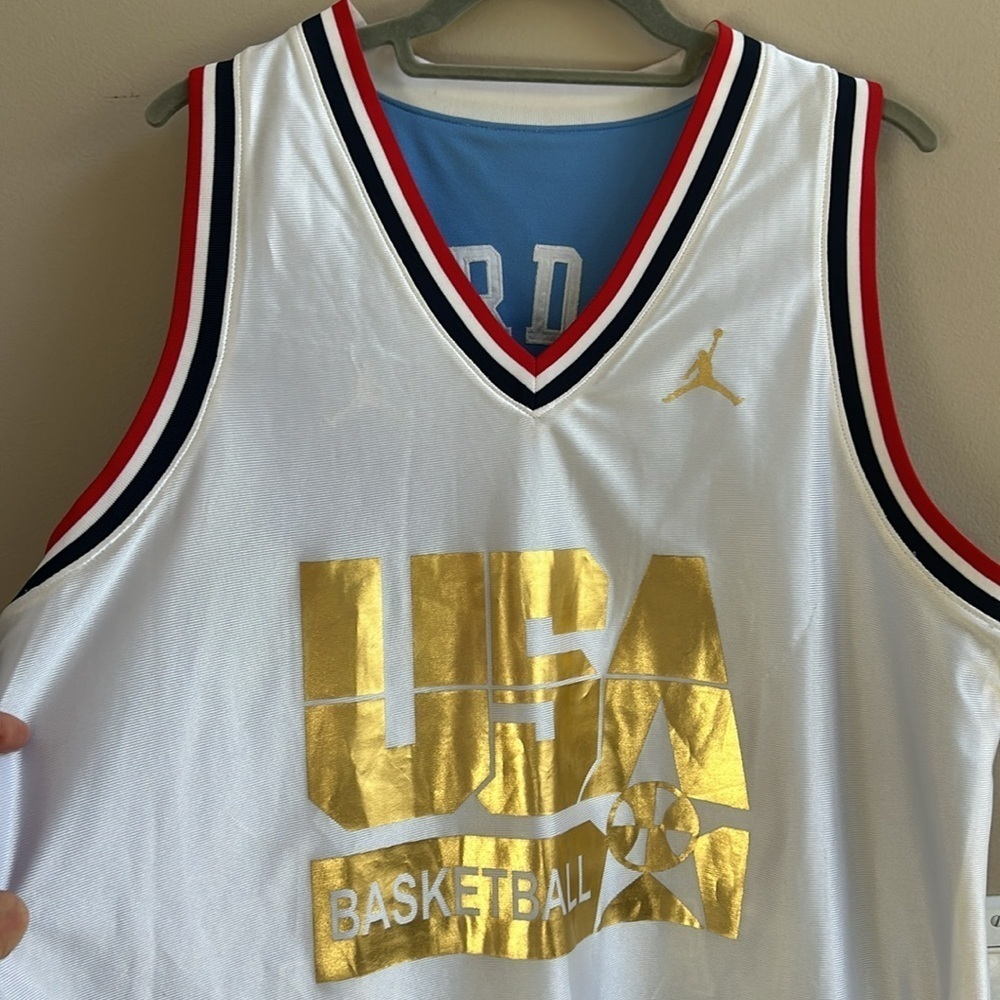 Michael Jordan UNC USA Reversible Basketball Jersey Size XL - Picture 10 of 16
